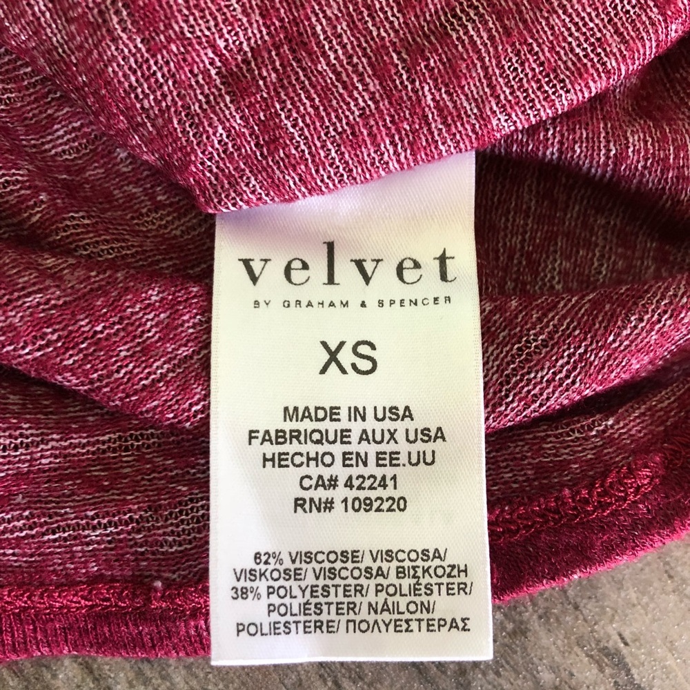 NWOT Velvet by Graham & Spenser top - Picture 2 of 7